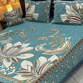 Fancy Velvet Bed Sheet Set - 4 Pieces  FVB 224
